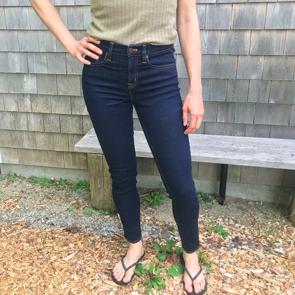 J CREW 26/30 Dark Denim Stretch Skinny Jeans - Picture 2 of 5